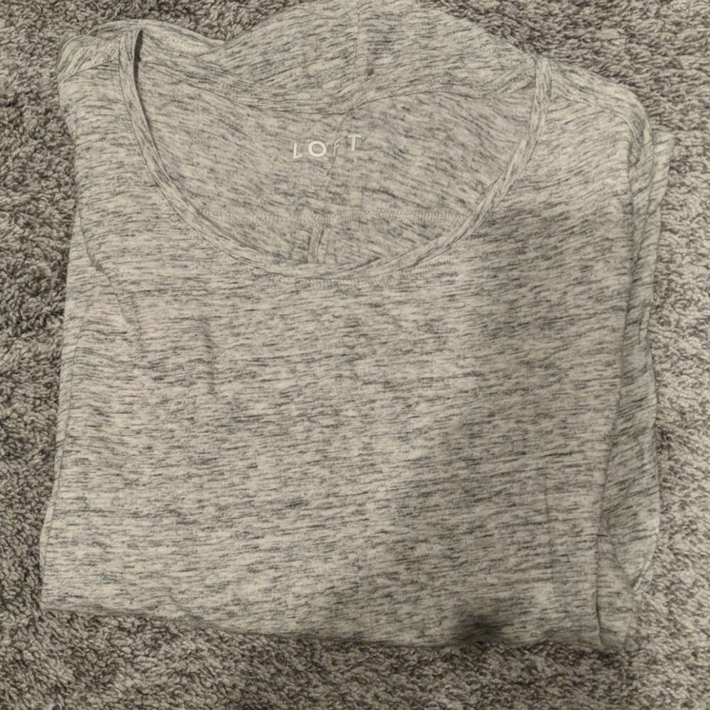Loft Scoop Neck Long Sleeve Tee
